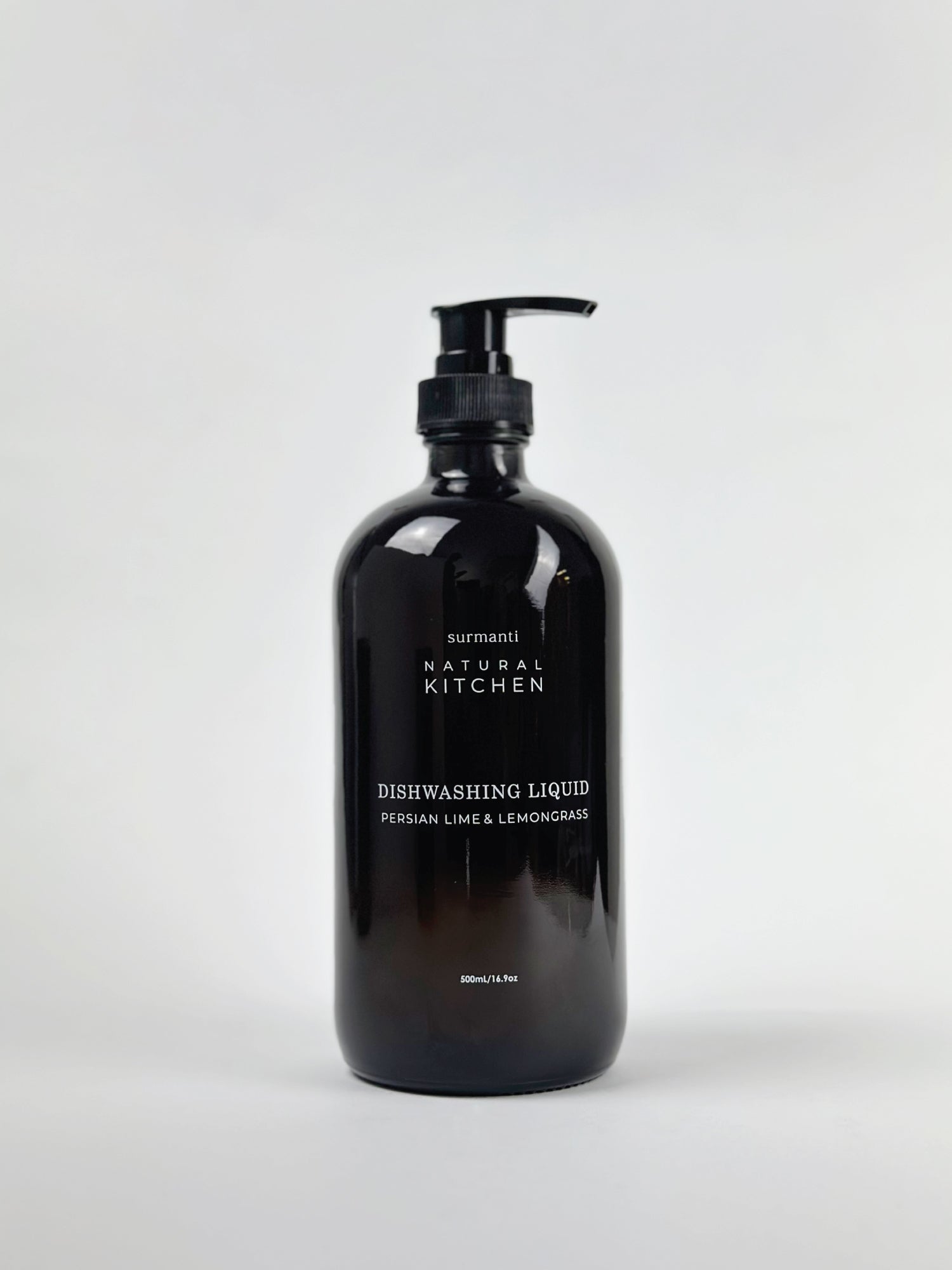 Dishwashing Liquid - Persian Lime & Lemongrass -Award Winning - Natural Kitchen - 500ML - Surmanti - Made In New Zealand