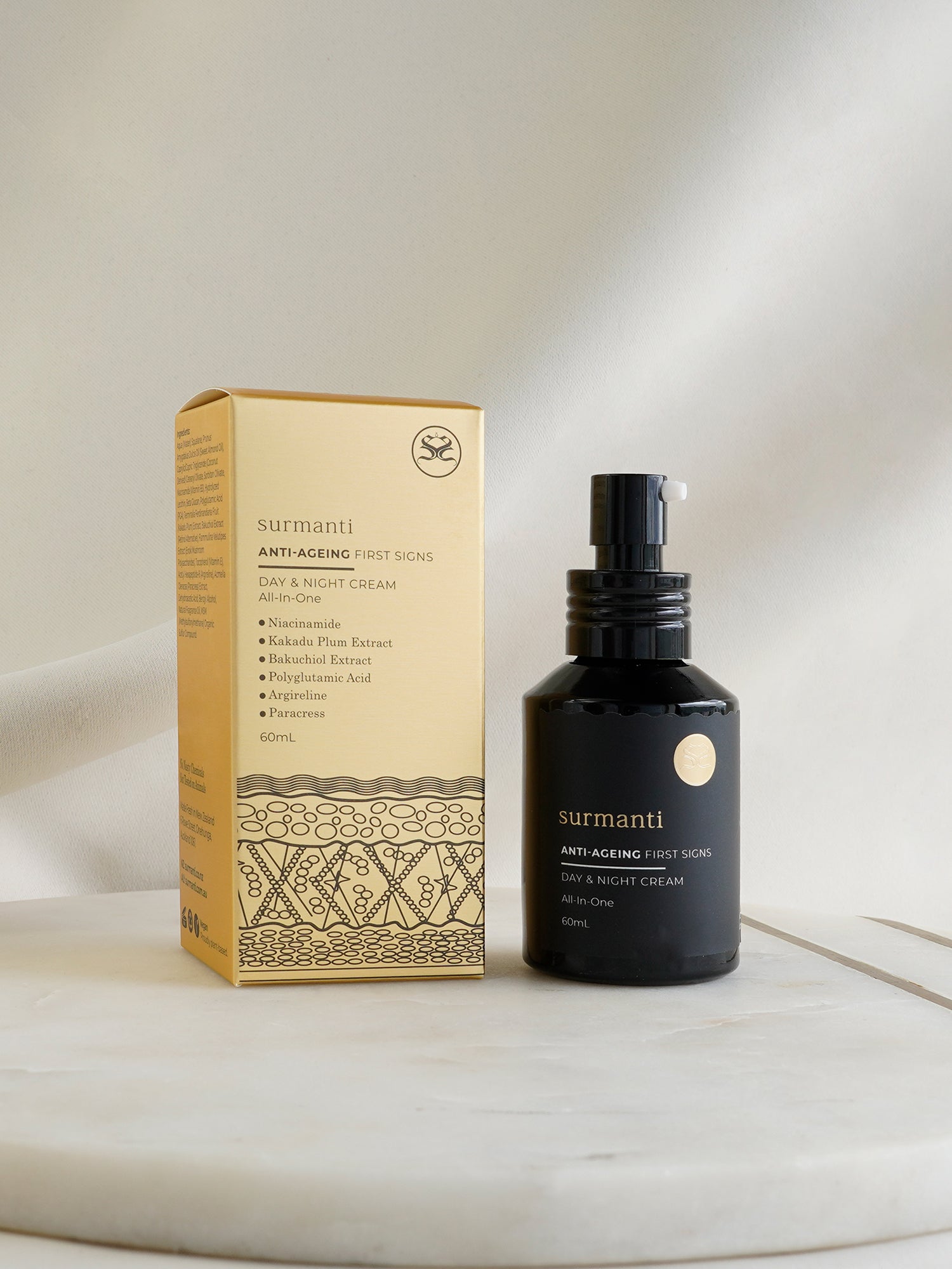 FIRST SIGNS Anti-Ageing Day & Night Cream - 60mL - Surmanti - Made In New Zealand