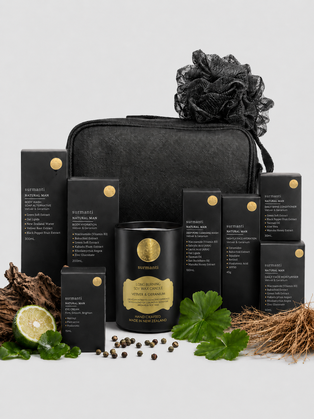 Ultimate Natural Man Kit - A Complete Head-to-Toe Anti-Aging Ritual for the Kiwi Man. - Surmanti - Made In New Zealand