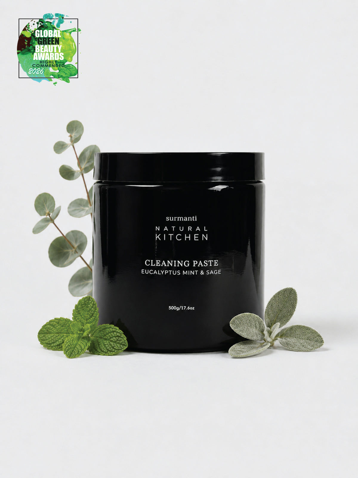 Natural Cleaning Paste with Eucalyptus, Mint & Sage | Kills Germs & Deep Cleans Surfaces - Surmanti - Made In New Zealand