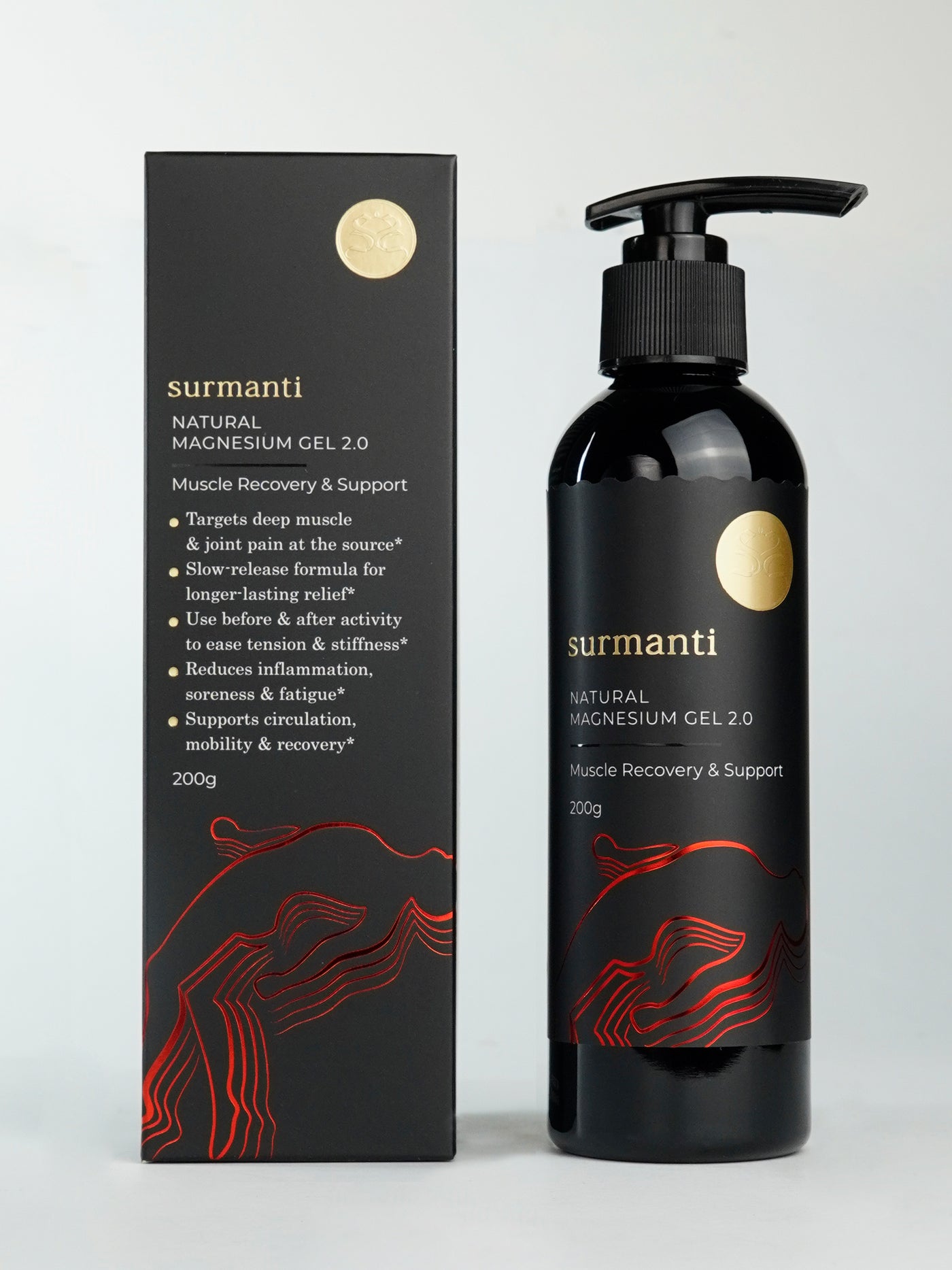 Magnesium Muscle Recovery & Support Gel - 200g Deep Targeted, Long-Lasting Relief for Tired Overworked Muscles
