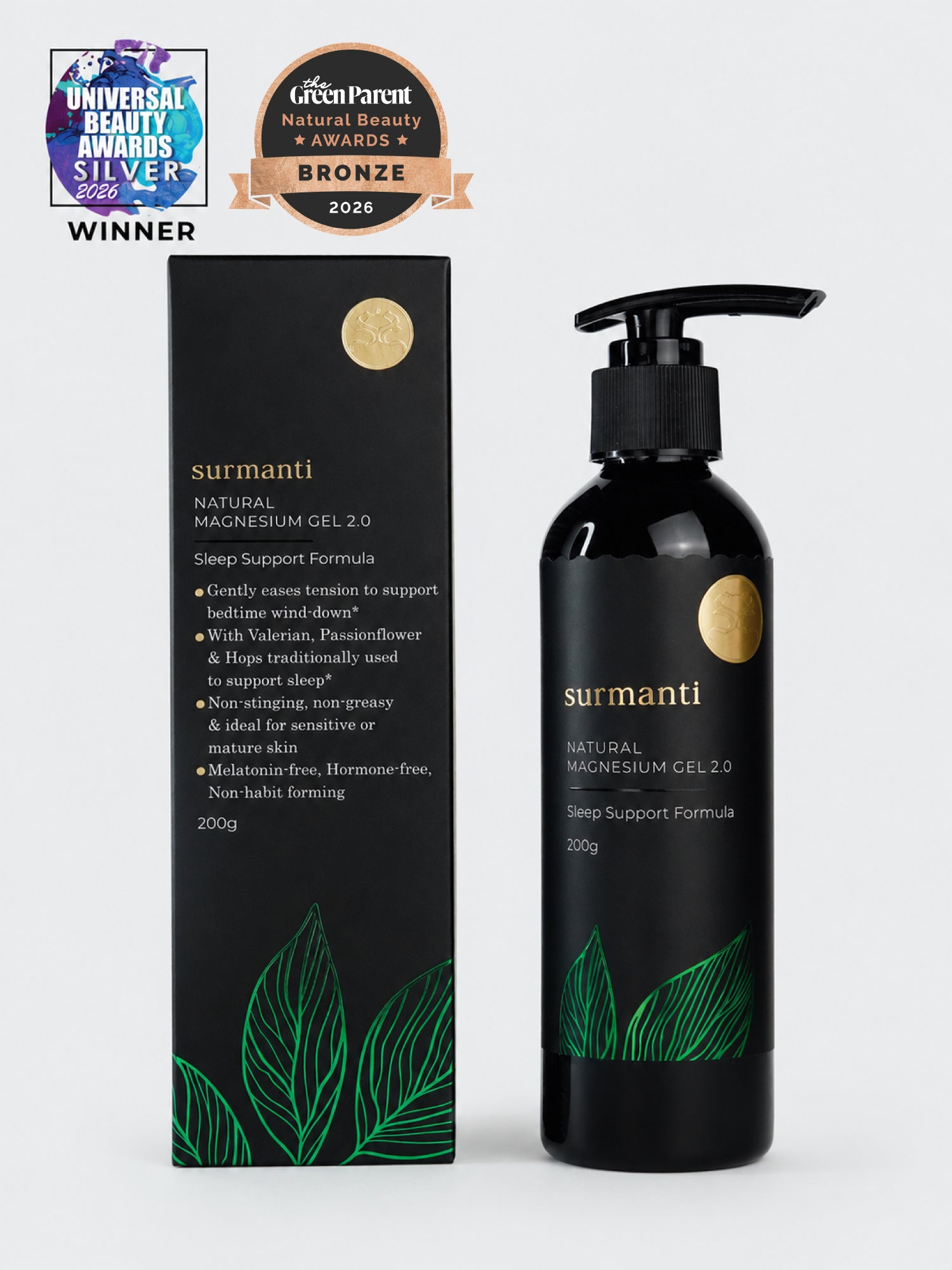Magnesium Sleep Support Gel - Targeted Application, Prolonged Absorption for Deep Restful Sleep & Relaxation