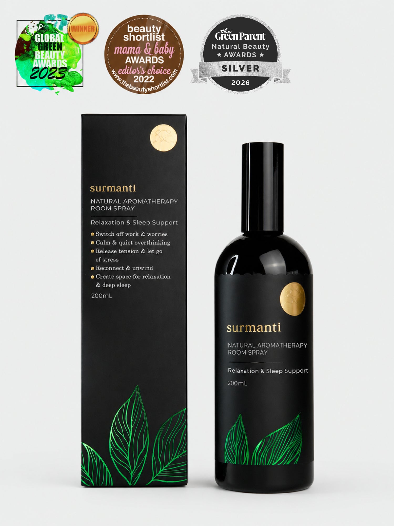Relaxation & Sleep Support Natural Room Spray 200mL. Calm & Quiet Overthinking, Release & Let Go of Stress