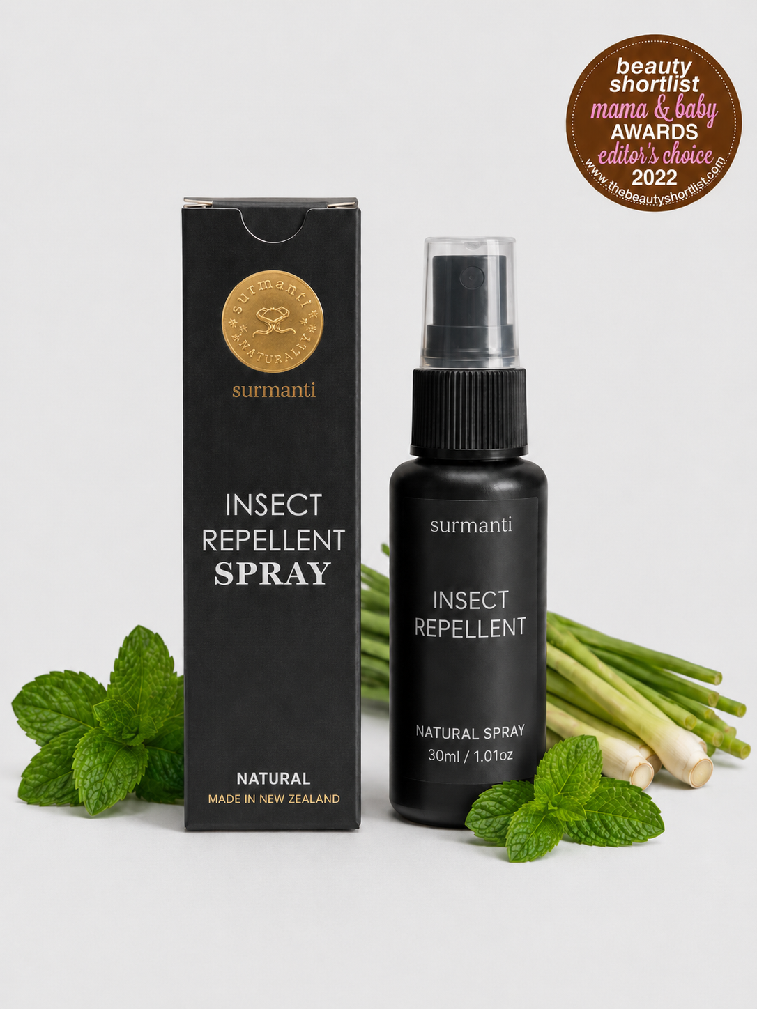 Natural Insect Repellent 30mL - Repels & Kills Biting Insects. Eases the After-Effects of Bites - Surmanti - Made In New Zealand