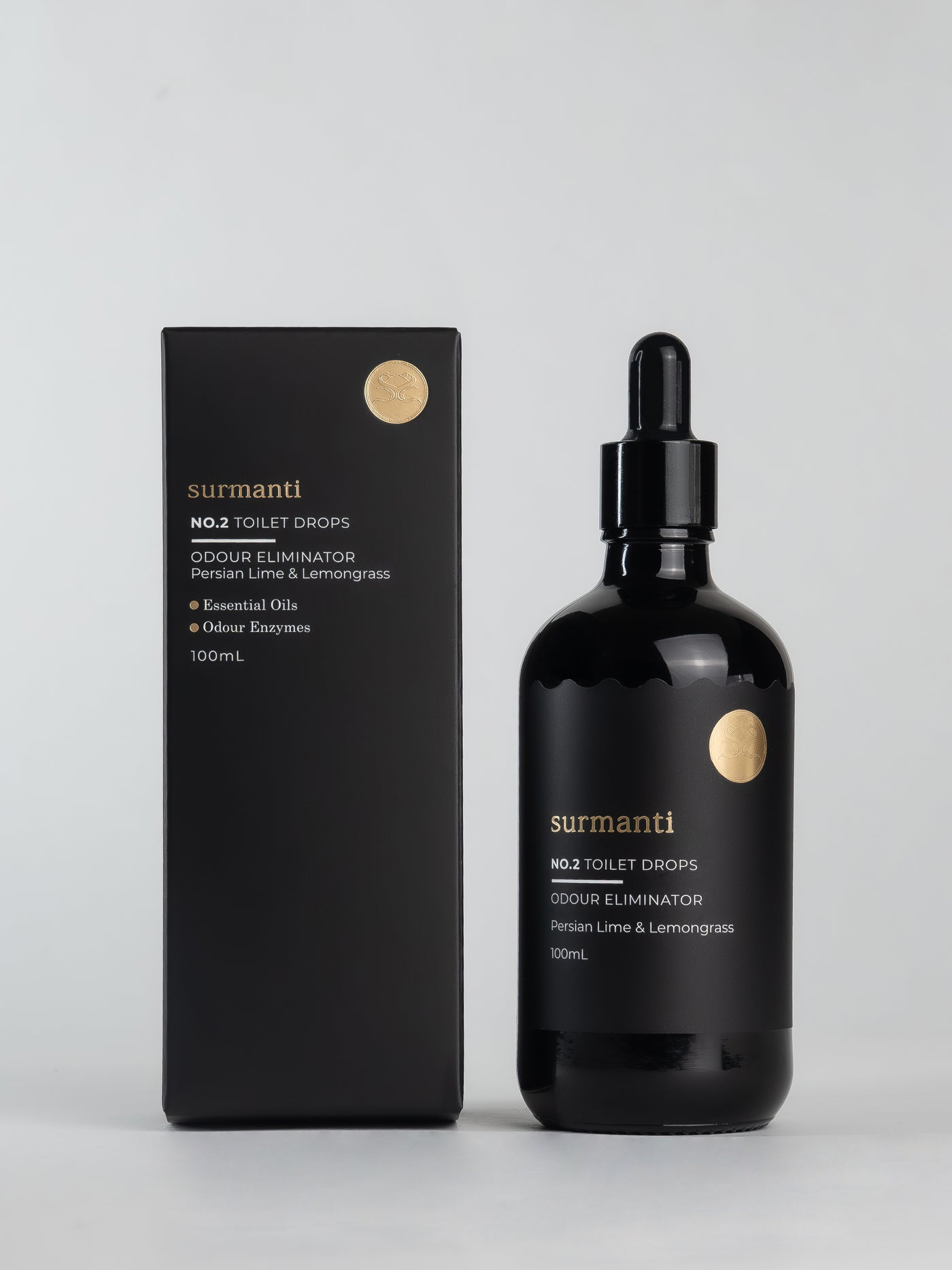 Natural No.2 Toilet Drops - Persian Lime & Lemongrass 100mL