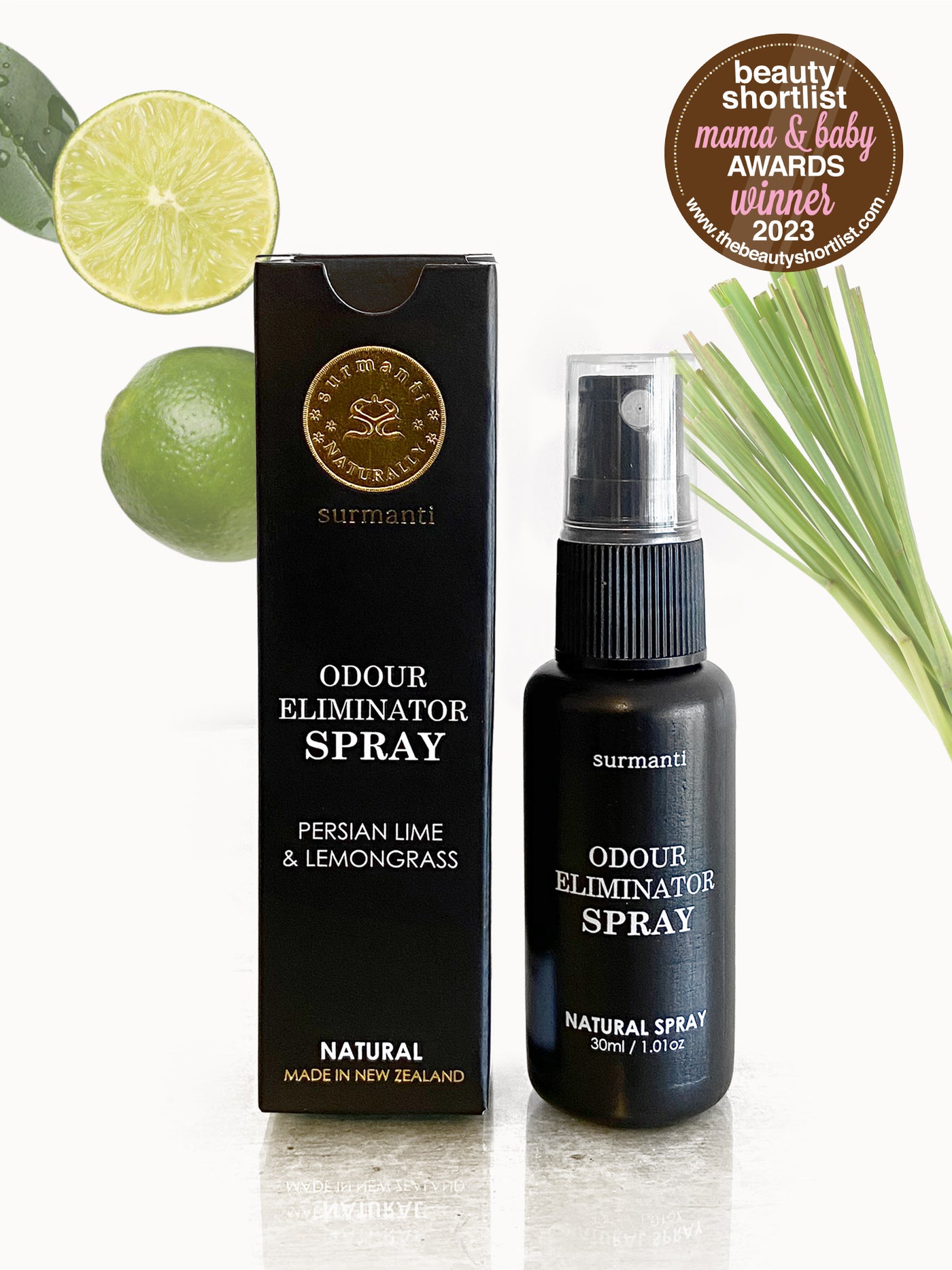 Persian Lime & Lemongrass Odour Eliminator 30ml TRAVEL Spray