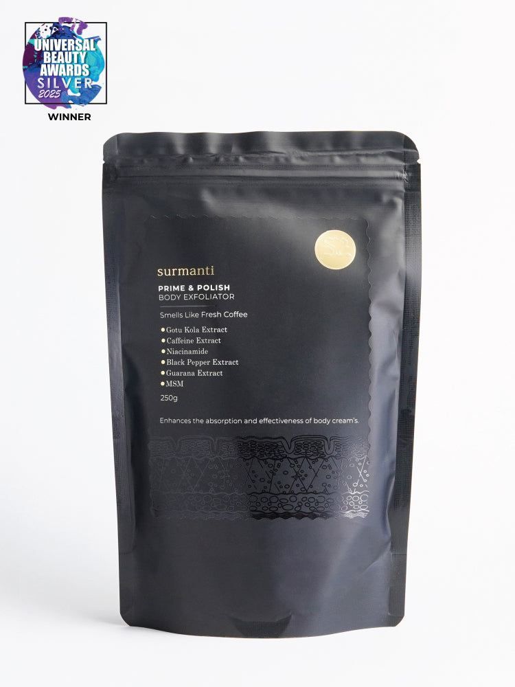 Prime & Polish Body Exfoliator - 250g Pouch. Maximise Active Ingredient Delivery for A Radiant Glow.