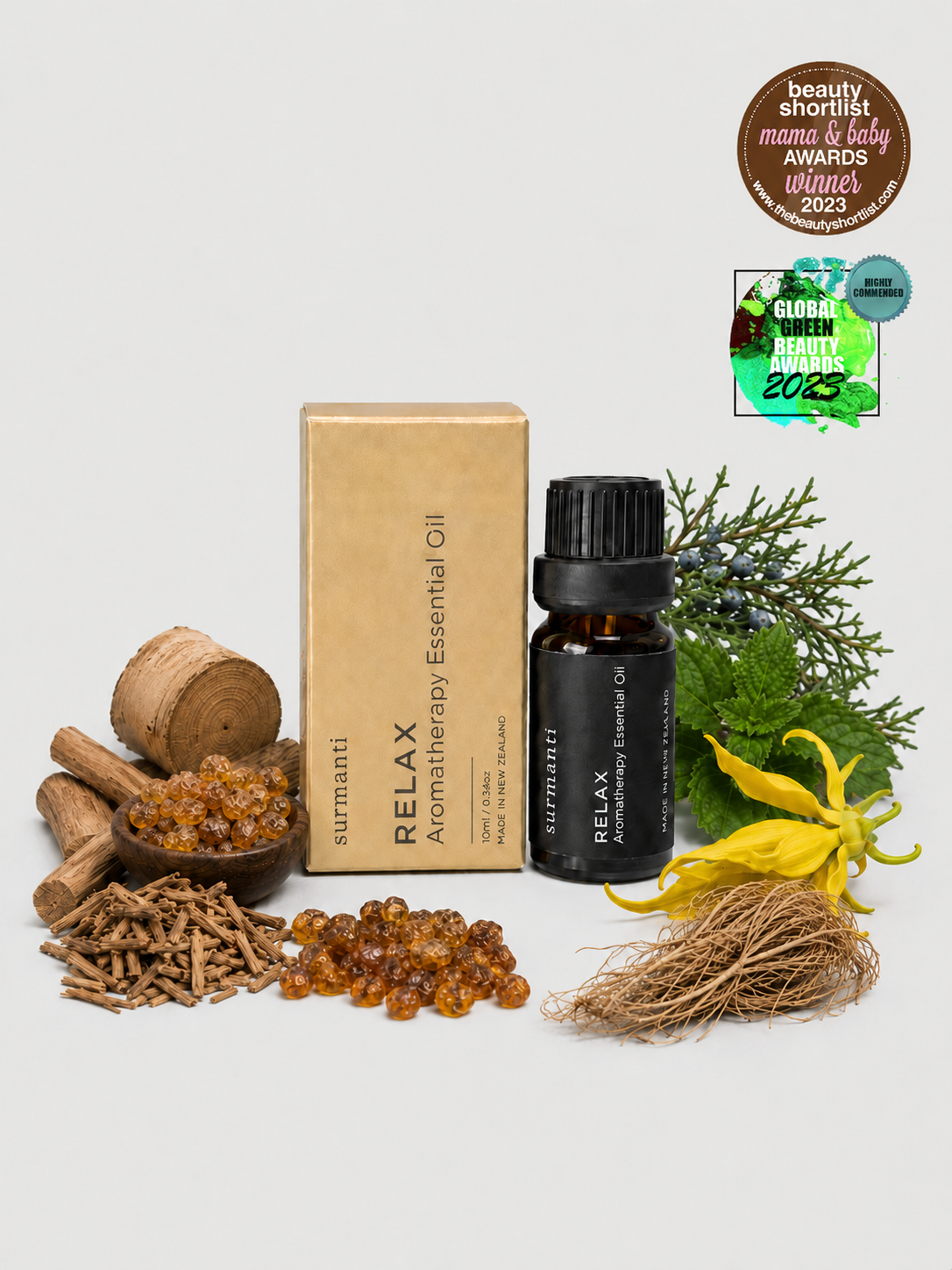 Relaxation Sleep-Inducing Aromatherapy Essential Oil Blend 10mL. Multi Award Winning - Surmanti - Made In New Zealand
