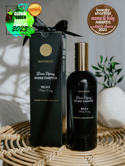 RELAX. Sleep Easy Linen Spray Home Parfum (200 ml) - Surmanti - Made In New Zealand