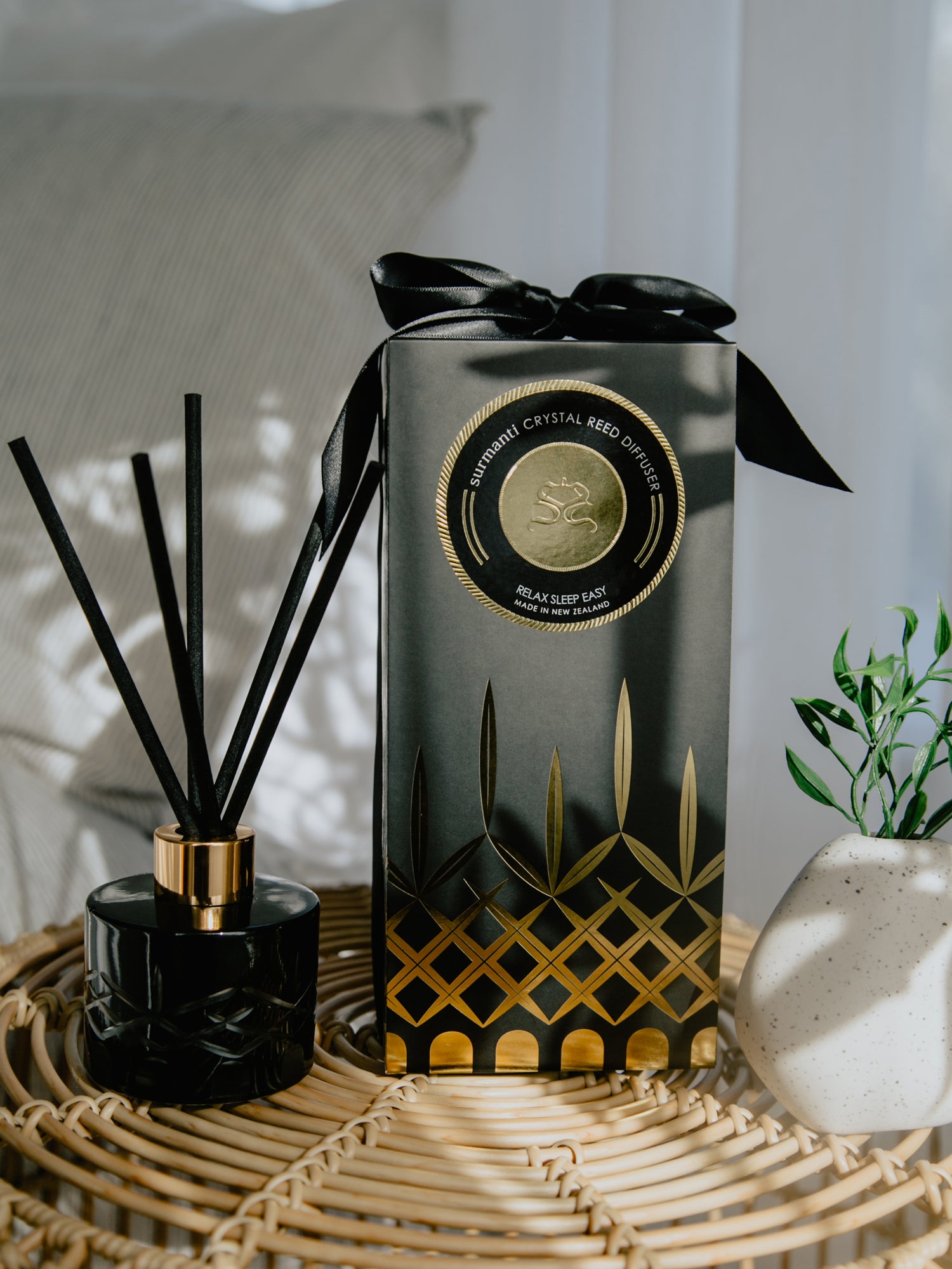 Relax Sleep Easy Crystal Reed Diffuser - Refillable - Surmanti - Made In New Zealand