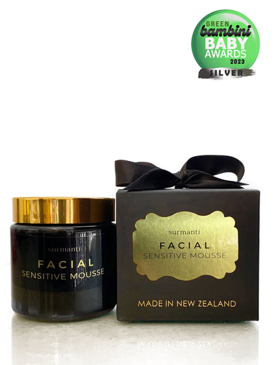 Facial Sensitive Mousse - Boxed - Surmanti - Made In New Zealand