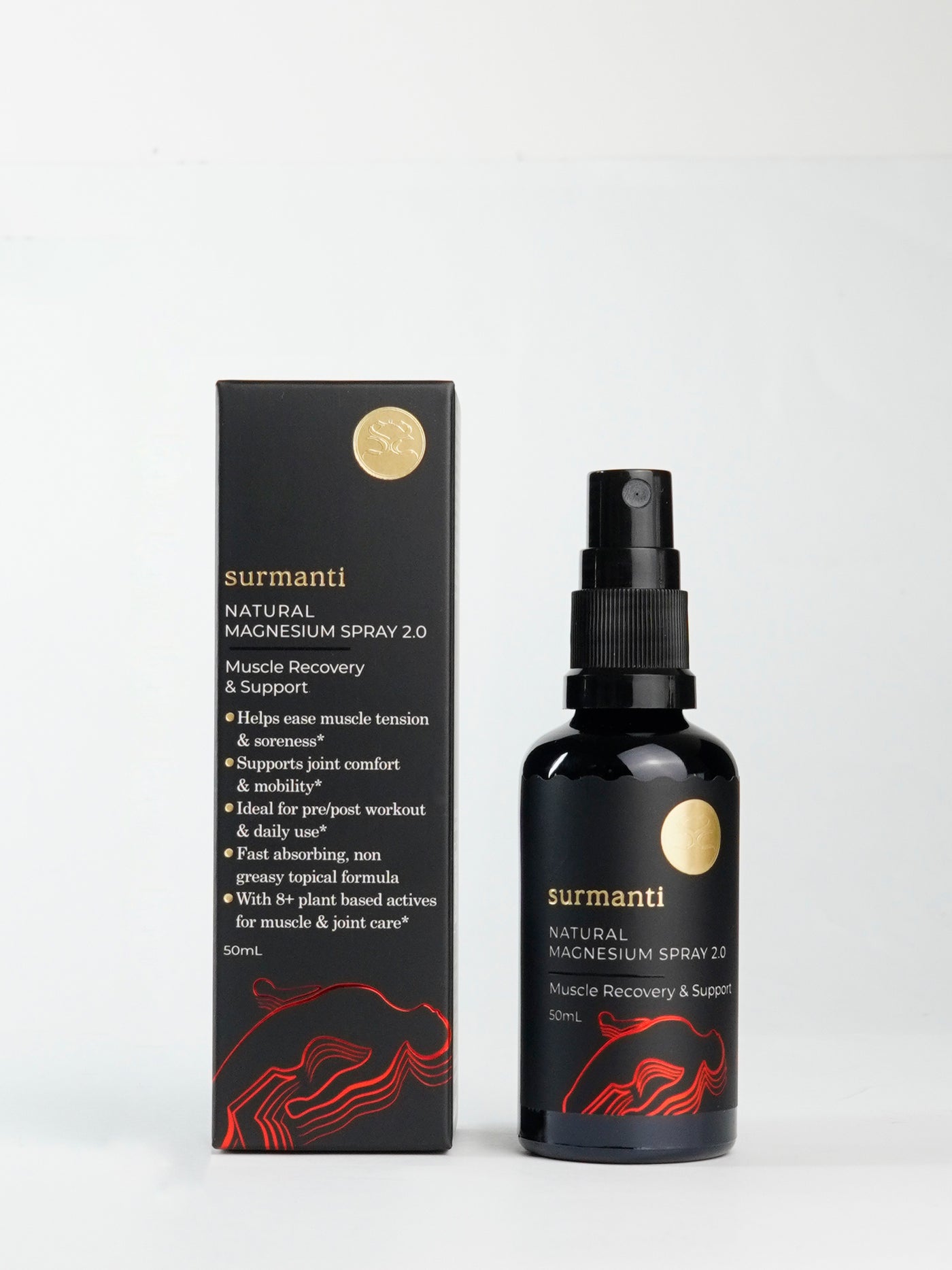 Magnesium Muscle Recovery & Support Travel Spray - 50mL Fast Relief For On the GO