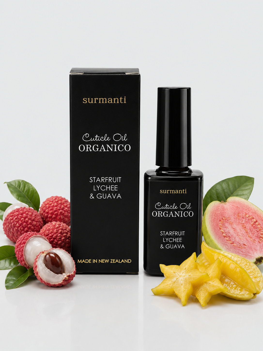 Starfruit Lychee & Guava Organico Cuticle Oil - Surmanti - Made In New Zealand