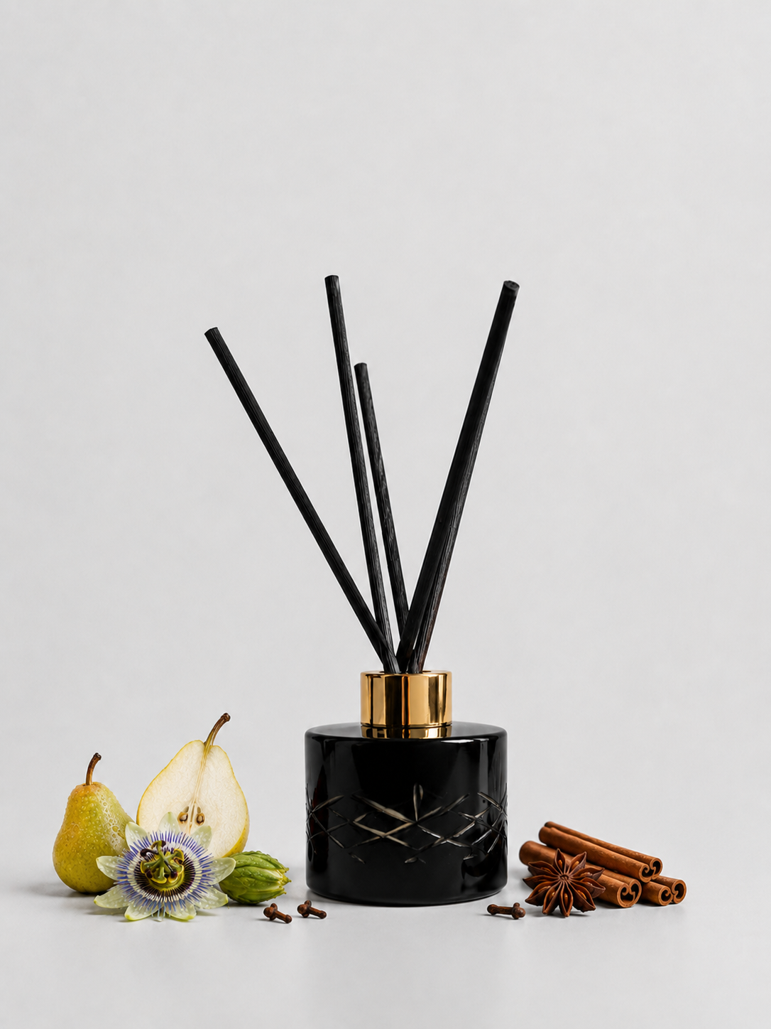 Pear & Passionflower Crystal Reed Diffuser - Small Rooms 100mL - Refillable - Surmanti - Made In New Zealand