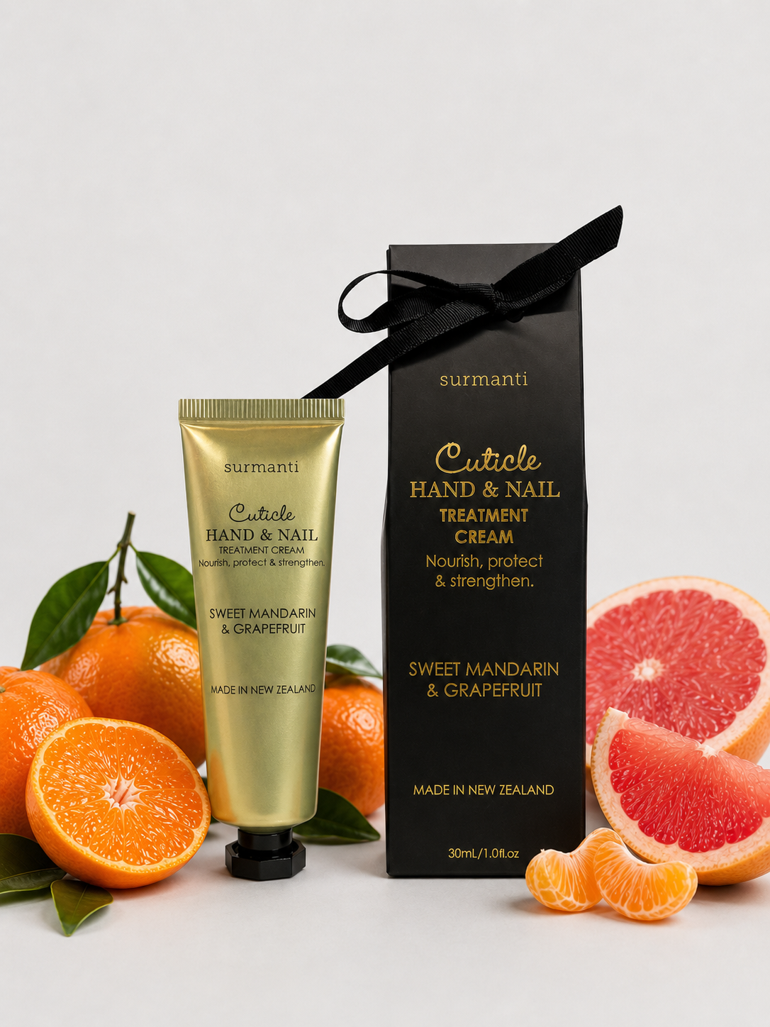 Cuticle Hand & Nail Treatment Cream - Sweet Mandarin & Grapefruit - Surmanti - Made In New Zealand