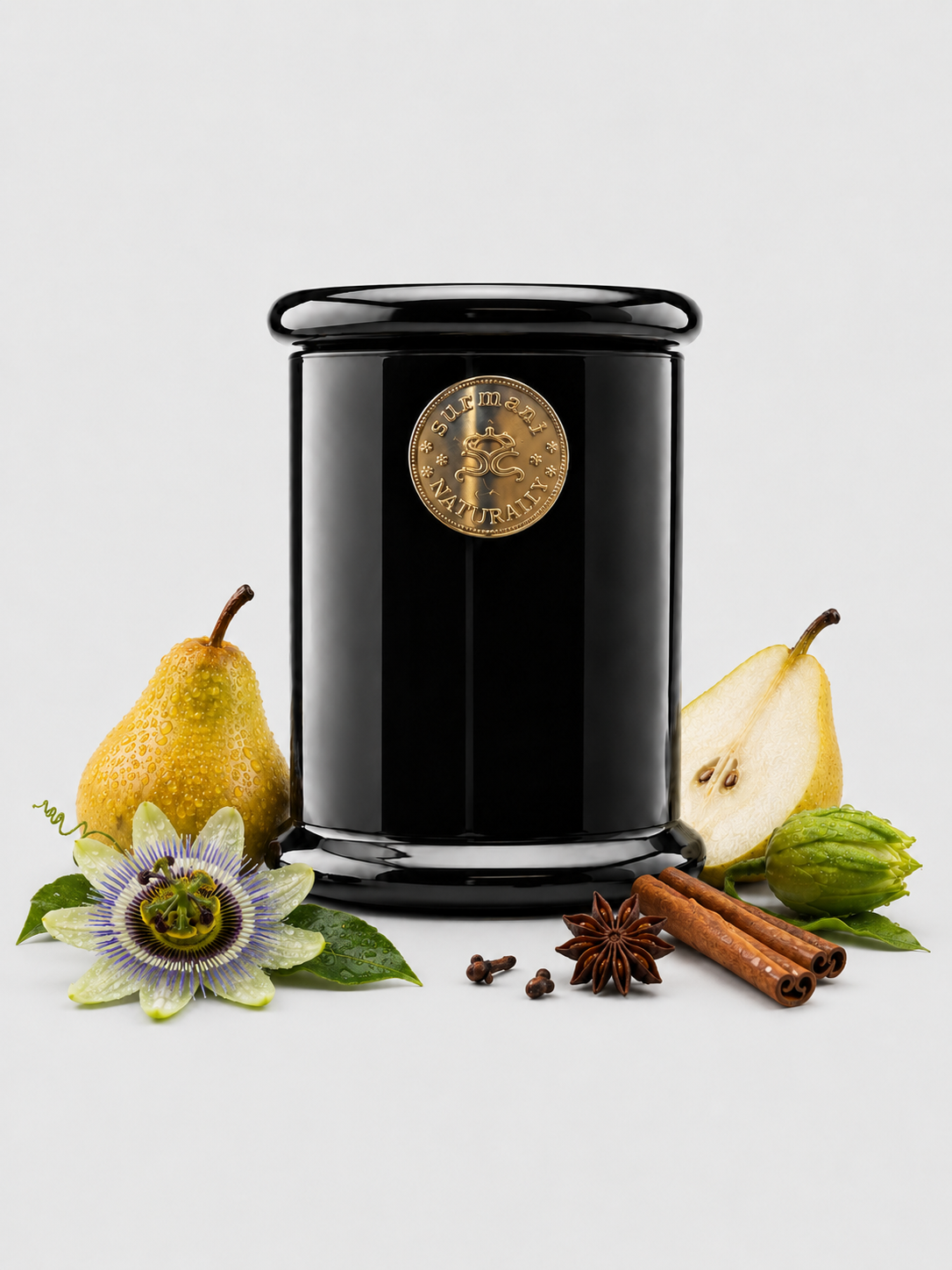 Pear & Passionflower  Long Burning Pure Soy Wax Candle 250g - Surmanti - Made In New Zealand