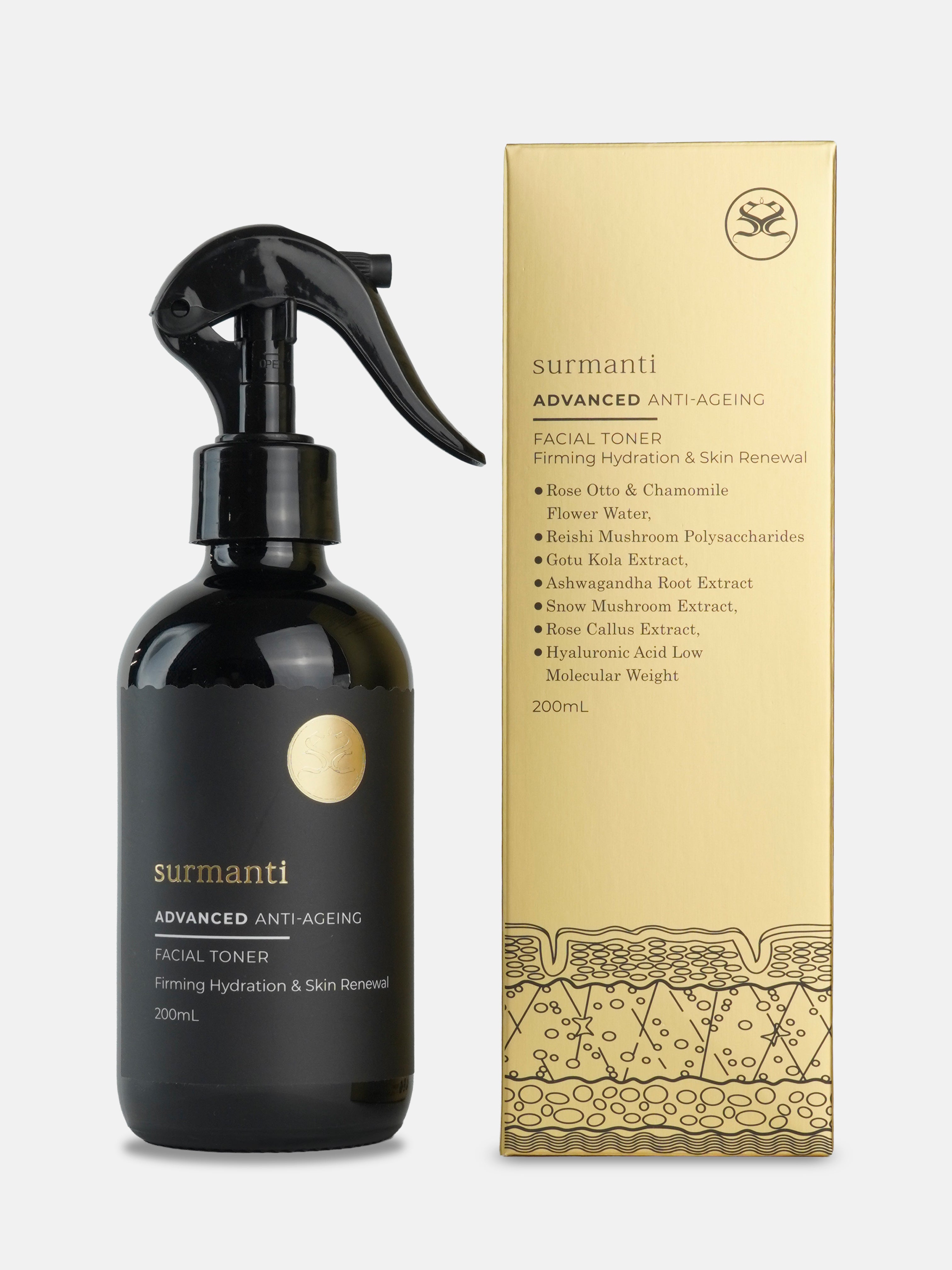 ADVANCED Anti-Ageing Facial Toner - 200mL - Surmanti - Made In New Zealand