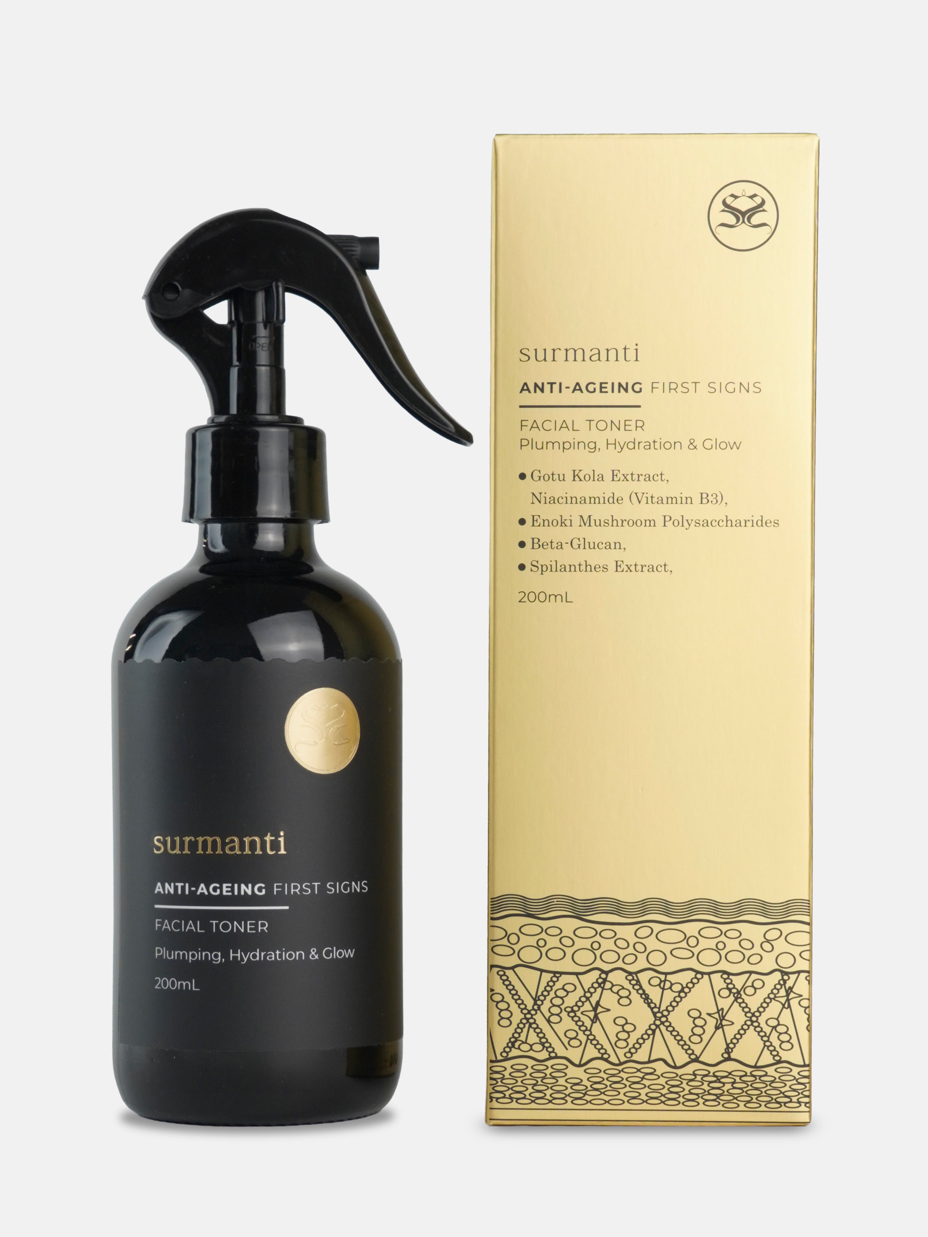 FIRST SIGNS Anti-Ageing Facial Toner - 200mL - Surmanti - Made In New Zealand