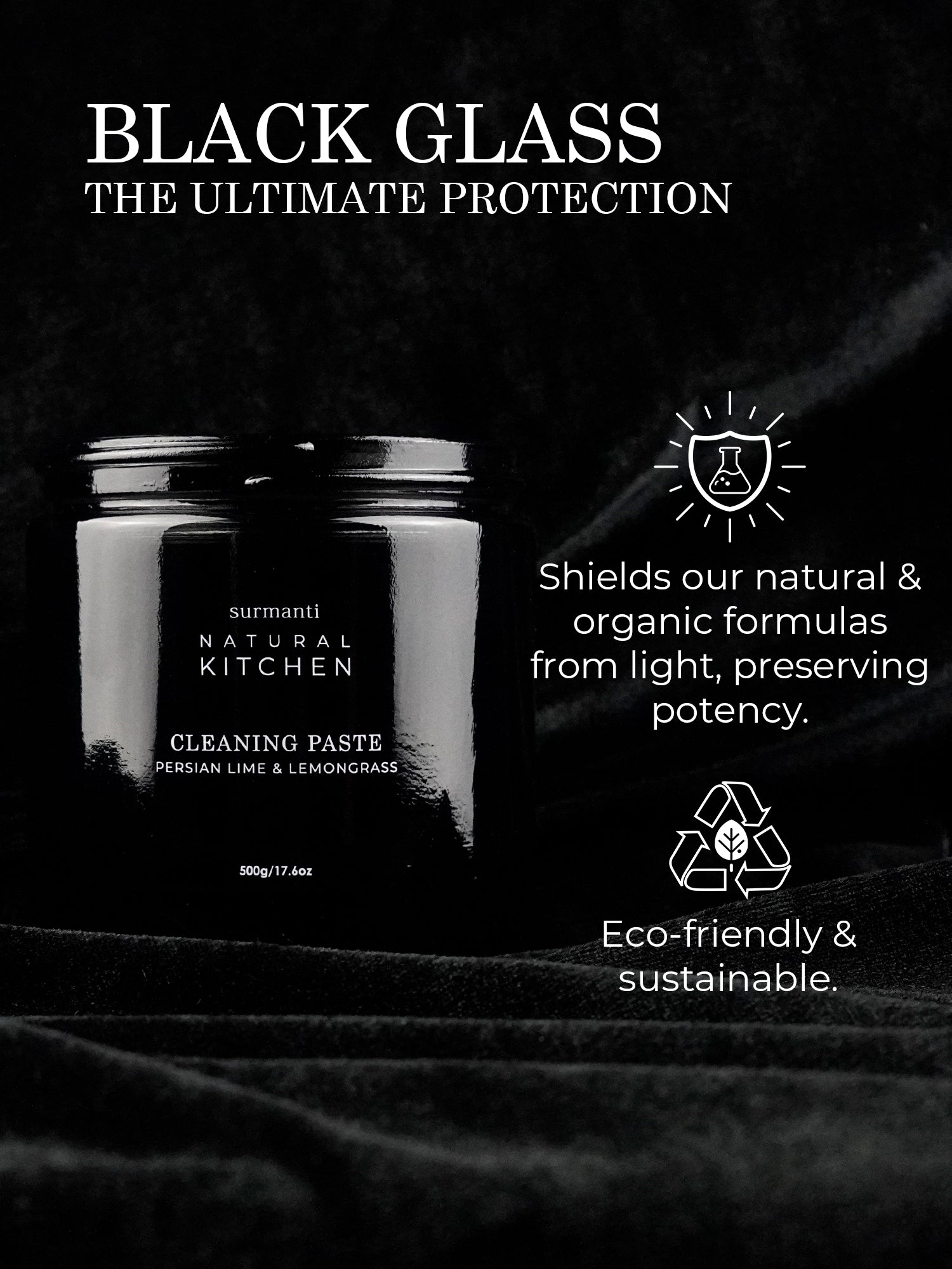 Natural Cleaning Paste - Persian Lime & Lemongrass - Award Winning - 500gm - Surmanti - Made In New Zealand