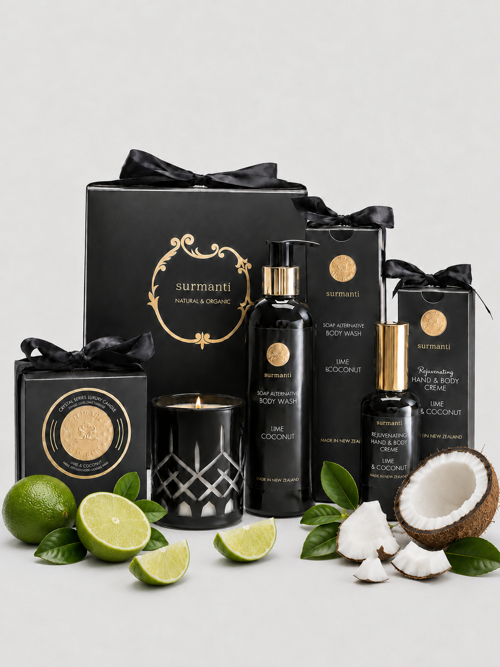 Lime & Coconut Crystal Gift Set
