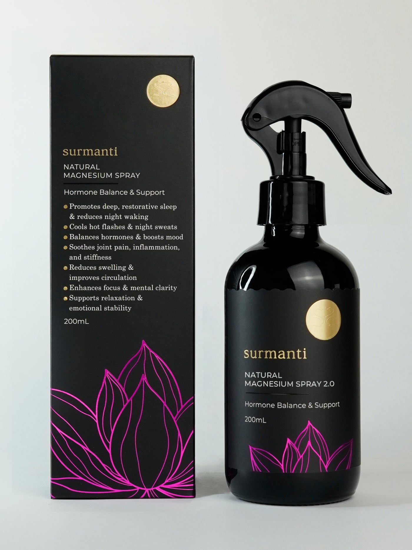 Magnesium Hormone Balance & Support Spray - 200mL Natural Fast Relief to Ease Hormonal Discomfort*