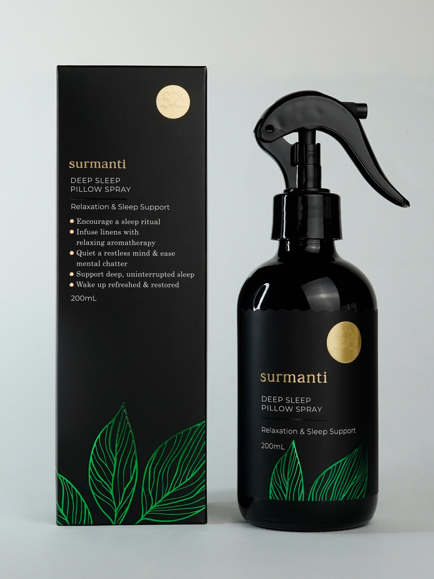 Relaxation & Sleep Support Deep Sleep Pillow Spray 200mL. Linen Mattress & Underlay Spray