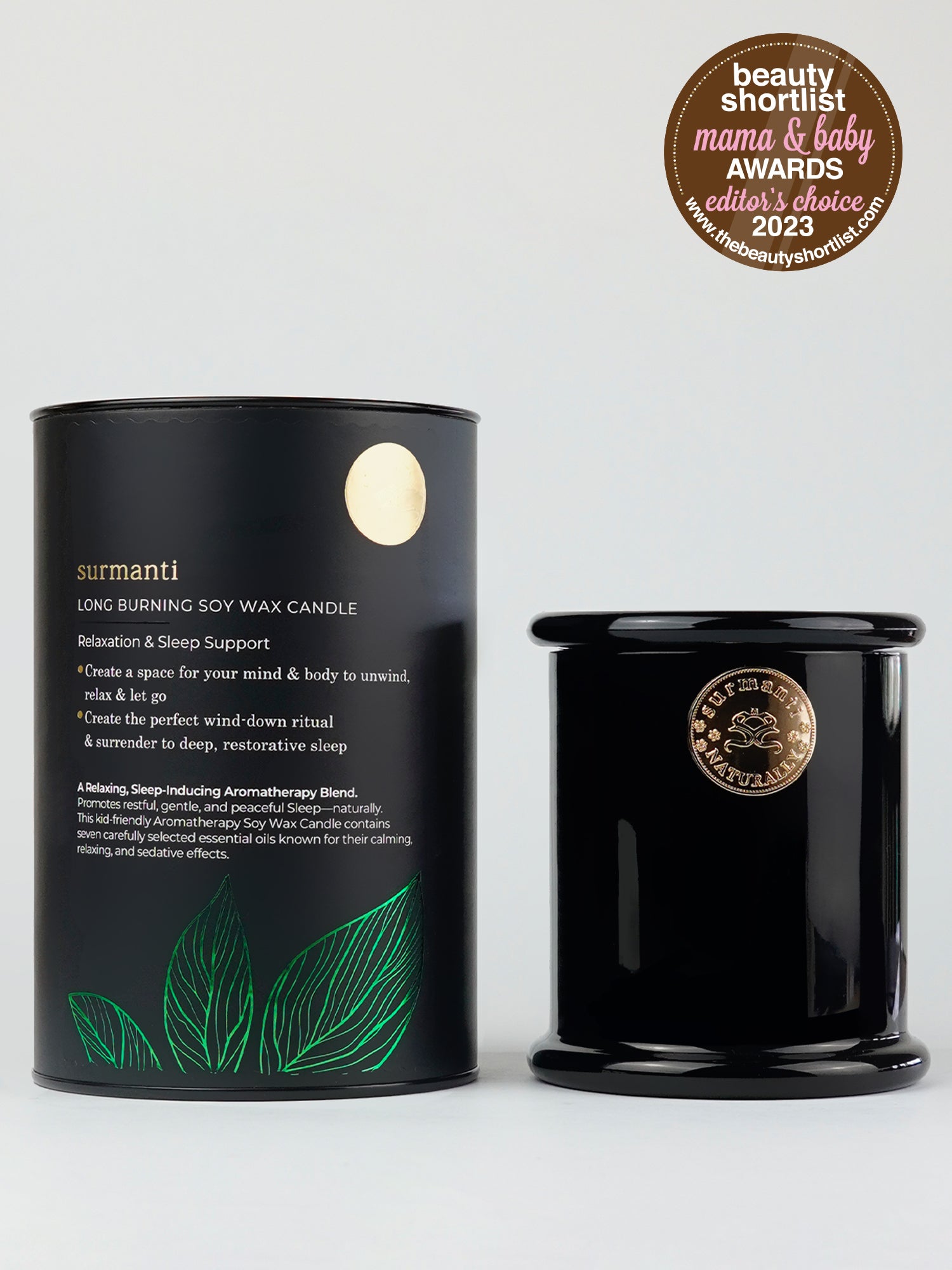 Relaxation & Sleep Support Long Burning Soy Candle 250g - Surmanti - Made In New Zealand