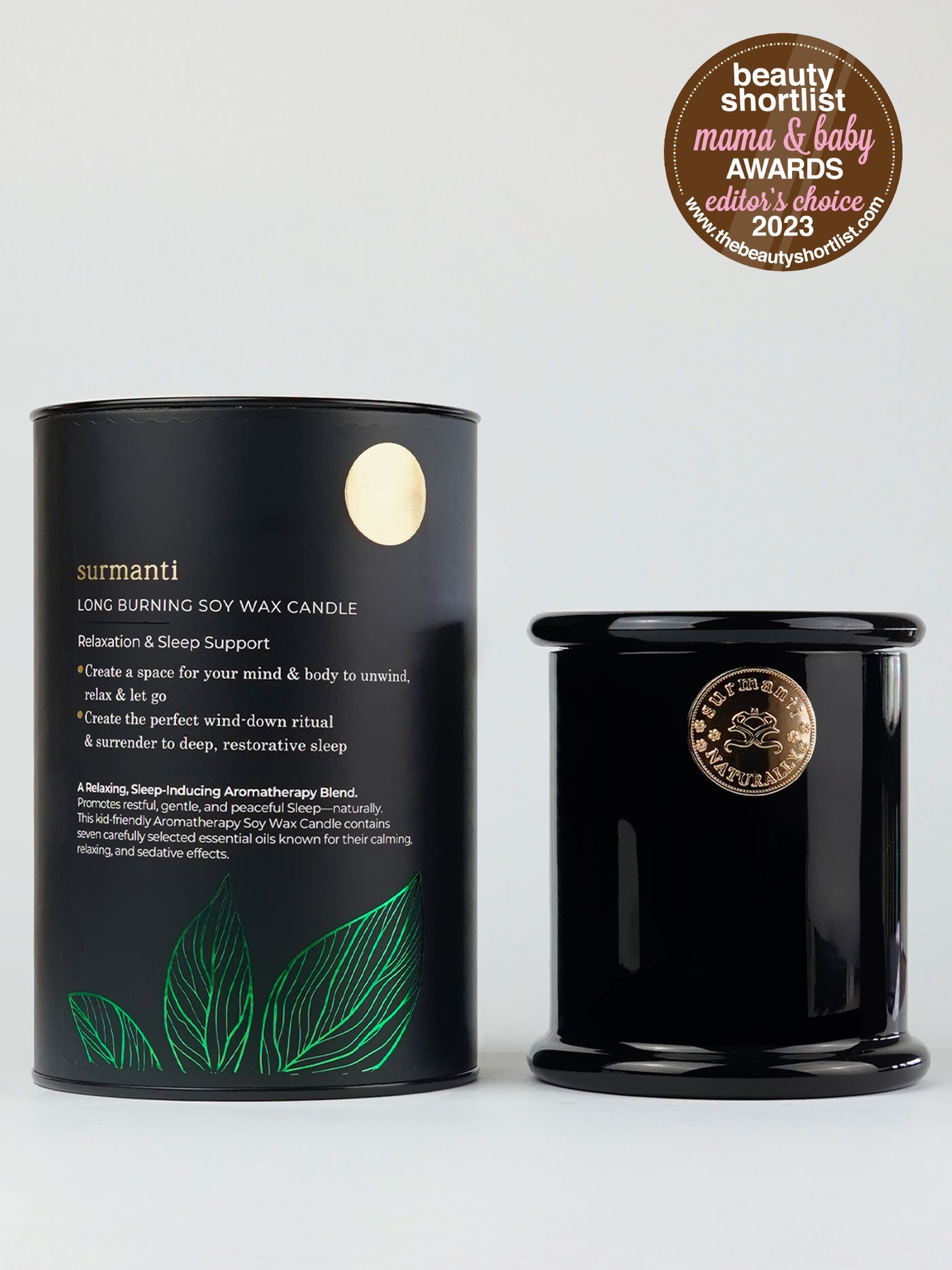 Relaxation & Sleep Support Long Burning Soy Candle 250g - Surmanti - Made In New Zealand