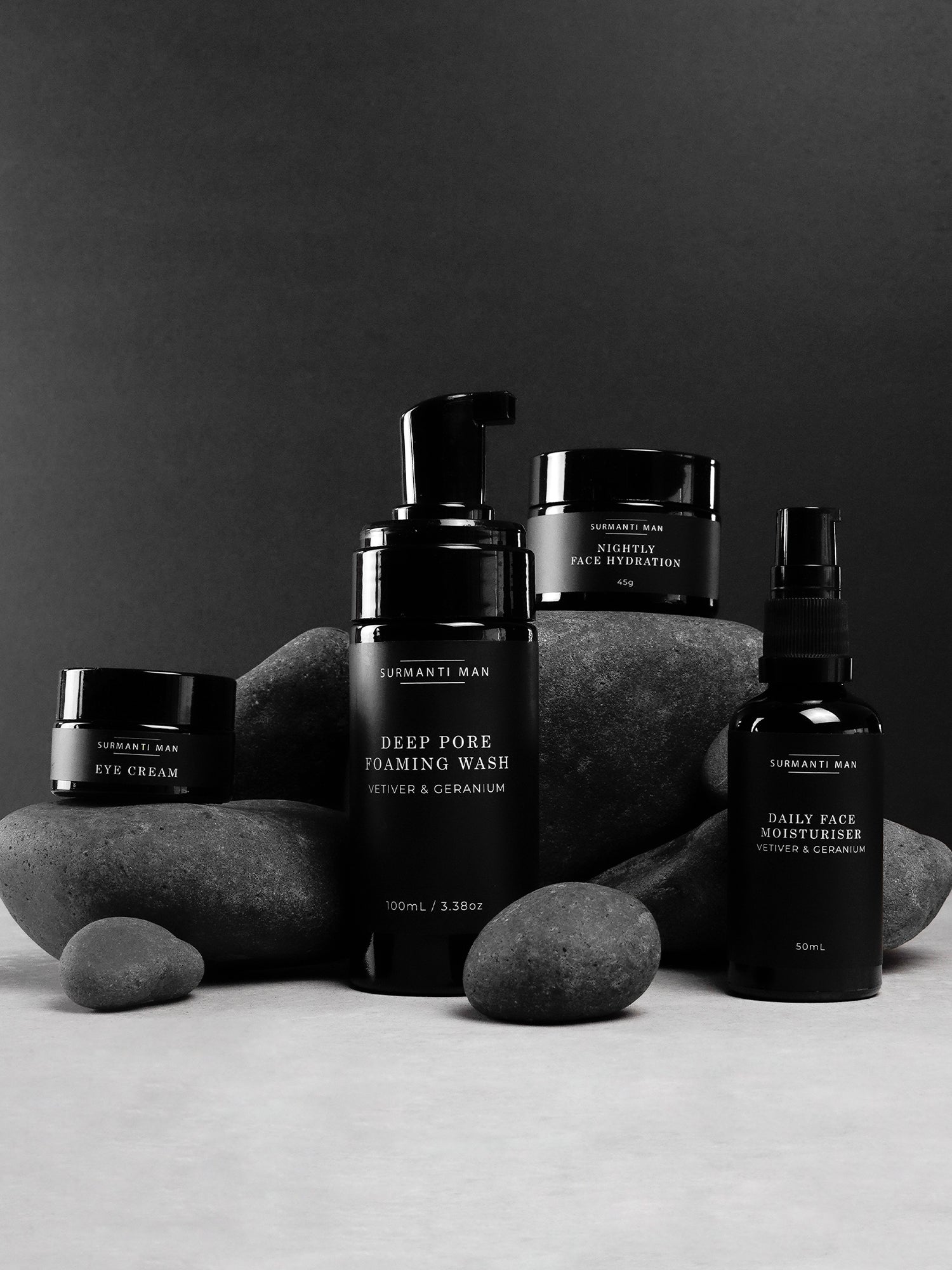 Natural Man Skincare Essentials - Targets Advanced Ageing & Delivers Visible Results - Surmanti - Made In New Zealand