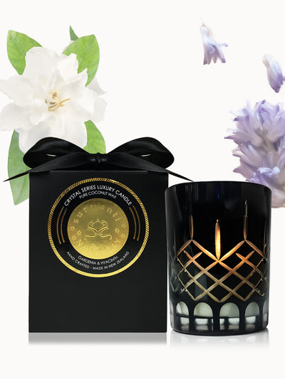 Gardenia & Hyacinth Crystal Series Long Burning Pure Coconut Wax Candle 500gm