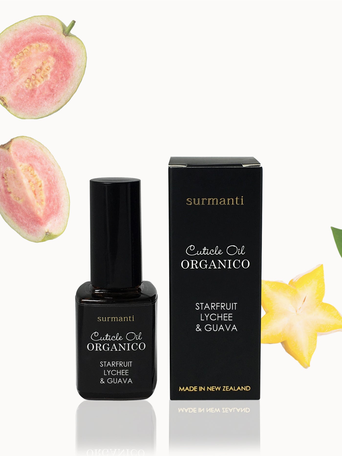 Starfruit Lychee & Guava Organico Cuticle Oil - Surmanti - Made In New Zealand
