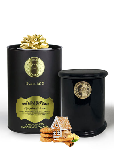 Gingerbread House Long Burning Eco Soy Candle - Limited Edition - Surmanti - Made In New Zealand