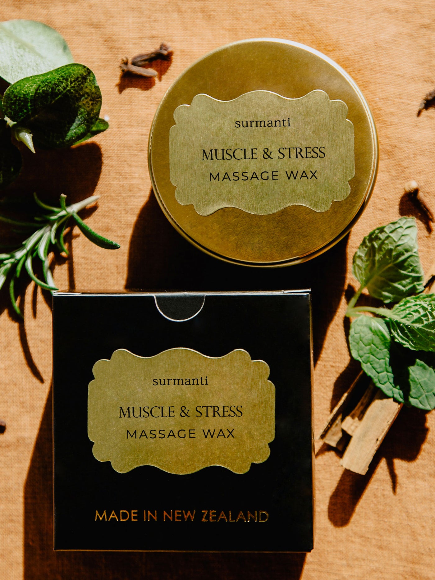 Muscle & Stress Massage Wax Balm - Surmanti - Made In New Zealand