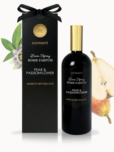 Pear & Passionflower Linen Spray Home Parfum (200 ml) - Surmanti - Made In New Zealand
