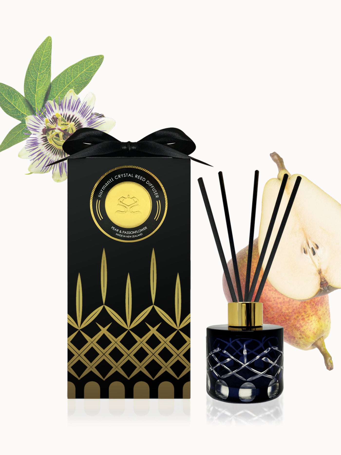 Pear & Passionflower Crystal Reed Diffuser - Small Rooms 100ml