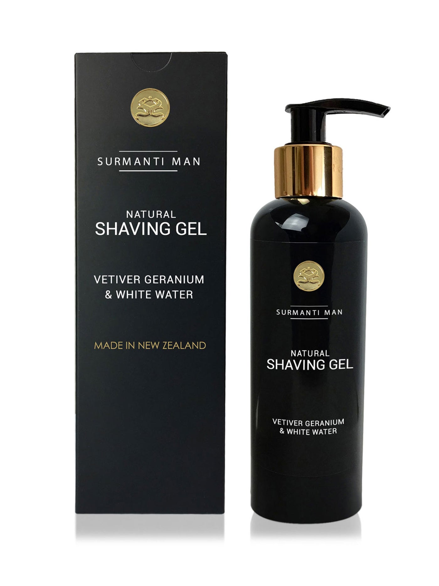 Surmanti Man Natural Shaving Gel 200ml - Surmanti - Made In New Zealand