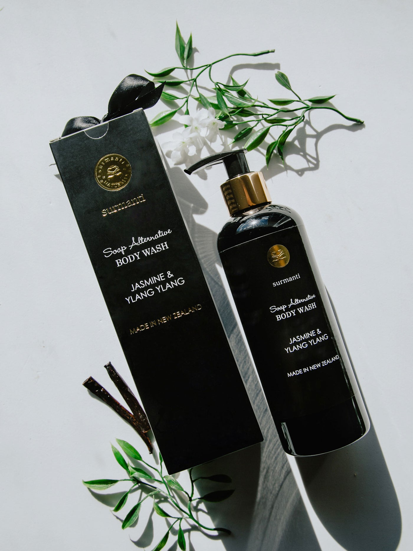 Jasmine & Ylang Ylang Body Wash - Soap Alternative 300ml - Surmanti - Made In New Zealand